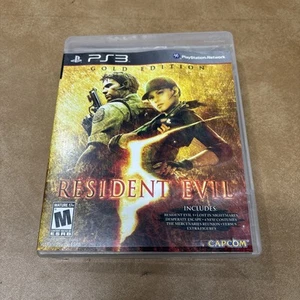 Resident Evil 5 Gold Edition PS3 PlayStation 3 DISC ONLY TESTED WORKING!! Horror - Picture 1 of 3