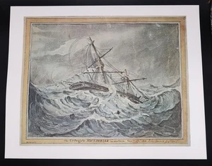 Vtg Print US Macedonian in Distress Old Navy II FDR Collection Hyde Park 70's - Picture 1 of 7