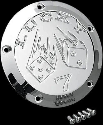 Хромированный чехол Joker Billet Derby Lucky 7 с креплением Road King Classic 99-15 - Изображение 1 из 3