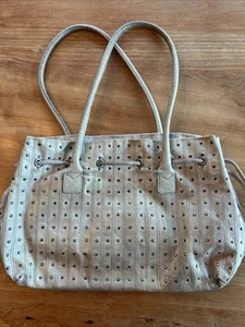 Berge Handtasche hellbraun Nieten Made In Italy - Bild 1 von 5