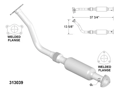 Convertidor catalítico para Buick Skylark 1996-1998 2,4 L L4 GAS DOHC Foto 1 de 2
