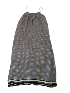 Vince 100 % Seide lockeres Spalten-Maxikleid Spaghettiträger Damengröße XS - Bild 1 von 12