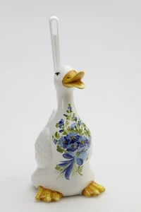 BASSANO WC-Ente Toilettenbürste Bürstengarnitur Blumendekor italienische Keramik - Bild 1 von 5