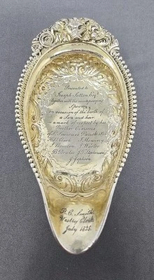 Georgian Sterling Silver Pap Boat  / Infant Feeder W/ Repousse William King 1833 - Image 1 of 4