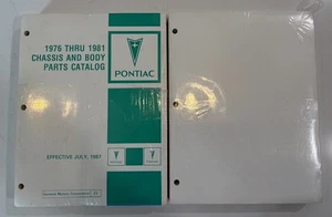 1976 - 1981 Pontiac Chassis and Body Parts and Illustrations Catalogs**SEALED** - Bild 1 von 5
