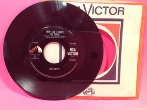 Jim Reeves - How Can I Write On Paper / When You Are Gone  - 45 RPM 7"  record - Picture 1 of 4