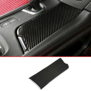 Carbon Fiber Vinyl Center Console Water Cup Panel Cover For Cadillac XT5 17-2019 - Picture 1 of 6