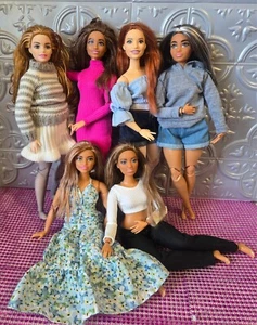 Barbie Curvy Realistic Clothes Made to Move Hybrids~ NO DOLLS #6 Outfit +Bonus - Picture 1 of 24