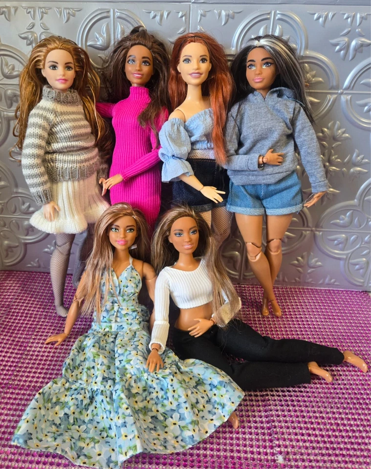 Barbie Curvy Realistic Clothes Made to Move Hybrids~ NO DOLLS #6 Outfit +Bonus  - Image 1 of 4