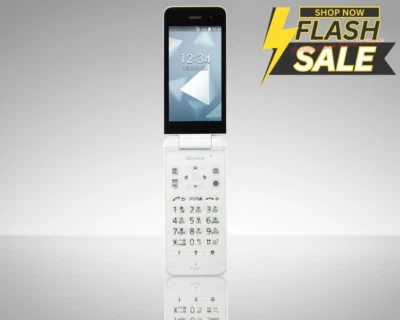 [NEW] KYOCERA KY-42C DIGNO KEITAI White ANDROID FLIP Phone UNLOCKED SIM Japan - Image 1 of 4