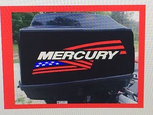2 - Mercury flag Outboard decals marine vinyl 15 inch - Picture 1 of 2