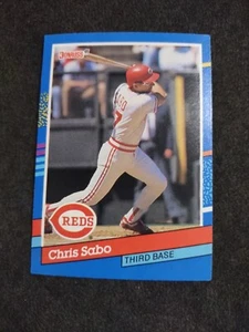 1991 Donruss Chris Sabo Cincinnati Reds #153 Baseballkarte - Bild 1 von 2