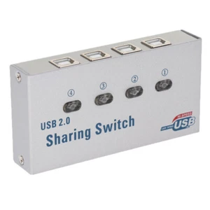 USB Auto Sharing Switch KVM 4 Ports HUB Für PC Scanner - Afbeelding 1 van 11