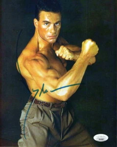 JEAN-CLAUDE VAN DAMME SIGNIERTES AUTOGRAMM 8X10 FOTO - DOPPELSCHLAGSTERN MIT JSA - Bild 1 von 1
