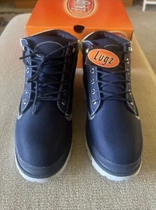 HOT SALE Lugz Men's Drifter Ripstop Classic Chukka Boot NAVY/WHITE SIZE 10.5 - Picture 1 of 14
