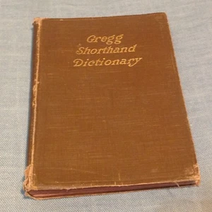 Gregg Shorthand Dictionary by John Robert Gregg 1916 - Foto 1 di 7
