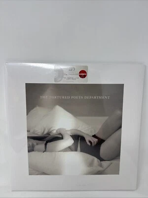 Taylor Swift The Tortured Poets Department 2LP Phantom Clear Vinyl Record Sealed - Image 1 of 4