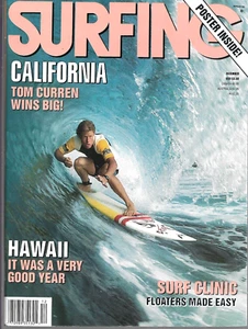 SURFING MAGAZINE - Dec 1988 - BRAND NEW - Young KELLY SLATER Poster intact! - Picture 1 of 2