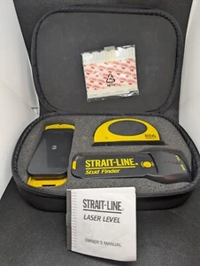 Strait-Line 3-Piece Laser System with Stud Finder with Case - Picture 1 of 8
