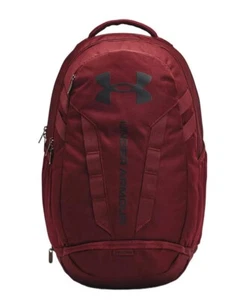 New Under Armour UA Hustle 5.0 Backpack School Bag Chestnut Red 1361176-690 - Picture 1 of 6