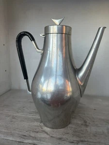Vintage REED & BARTON "Denmark"Pewter Mid Century Modernist Coffee Pot - Picture 1 of 6