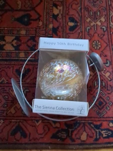 The Sienna Collection Hand Crafted Art Glass With Stand, Brand New In Box. - Picture 1 of 11