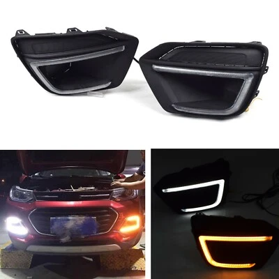 Car LED Daytime Running Light DRL Fog Lamp Kit For Chevrolet Trax 2017-2022 2018 - Image 1 of 4