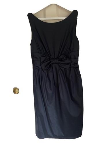 ABITO DONNA MOSCHINO NERO DETTAGLIO FIOCCO TAGLIA UK 12 MEDIO