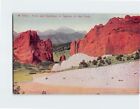 Postcard Pikes Peak and Gateway to Garden of the Gods Colorado Springs CO USA