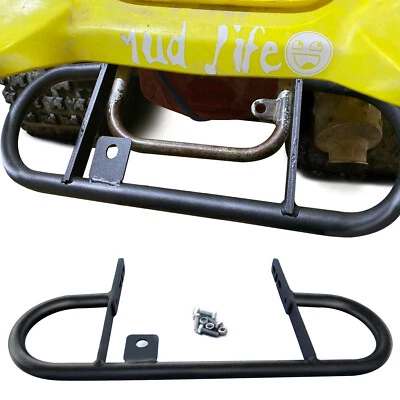 Rear Back Wide Bumper Grab Bar Suzuki LTZ400 Kawasaki KFX400 2004-2008 ATV Black - Image 1 of 4