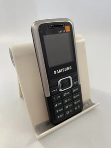 Samsung E1120 Black & Silver Orange Network 1.52" Mobile Button Phone - Picture 1 of 13
