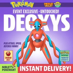 DEOXYS 🧬 Event Exclusive Gamestop 2008 RARE for Pokemon Scarlet & Violet + Home - Picture 1 of 17