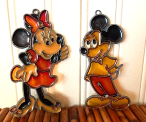 Disney Mickey & Minnie Mouse-Stained Glass Suncatchers Disney Makit Bakit - Picture 1 of 6