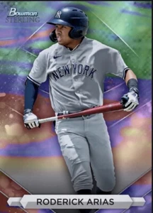 2023 Topps Bowman Sterling Prospect Refractor RODERICK ARIAS Digital - Picture 1 of 1