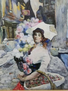 DAVID WOODLOCK (BRITISCH, 1842-1929) SIGNIERT ORINGAL ANTIK AQUARELL GEMÄLDE. - Bild 1 von 24