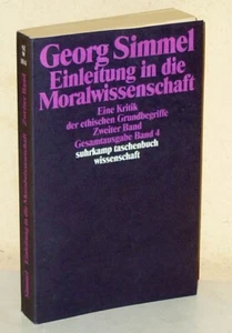 Georg Simmel Volumen 4: Introducción a la Ciencia Moral. - Imagen 1 de 1