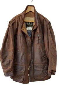 Barbour Bushman Mens XXL Heavyweight Waxed Waterproof Insulated Jacket - Picture 1 of 9