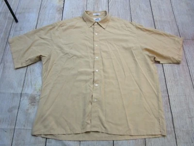 BONITA CAMISA DE COLECCIÓN Slazenger naranja a cuadros manga corta abotonada para hombre talla XL Foto 1 de 3