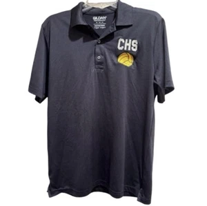 Gildan Performance Polo Shirt - CHS Volleyball Embroidered Logo Blue Medium - Picture 1 of 3