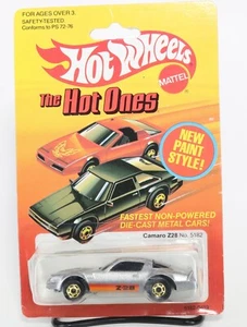 Hot Wheels 1983 The Hot Ones Camaro Z28 #5182 - Hong Kong Metalflake Silver - Foto 1 di 5