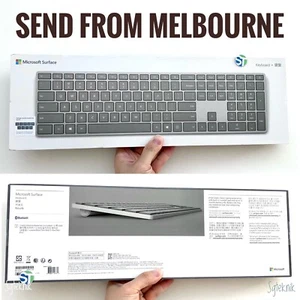 NEW Microsoft Surface Wireless Keyboard (Grey) 1742 English WS2-00014 Laptop Pro - Picture 1 of 10