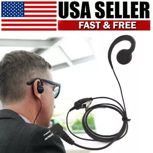 Auricolare girevole microfono PTT per motorola radio walkie talkie CLS1110 CP200 CLS1410 - Foto 1 di 5
