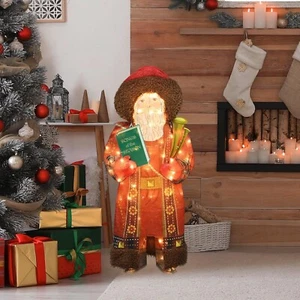 36 Inch Hallmark Father Christmas Decoration Holiday Outdoor LED Yard Decor - Picture 1 of 4