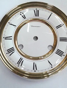Esfera de reloj Hermle-Westminster 150 mm para movimiento 141-140 latón sólido - Imagen 1 de 2