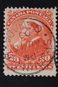 CANADA SC# 46 20C SOTN SON POSTMARK CANCEL ST. JOHN NB 1900 DATED GOOD MARGINS - Picture 1 of 3