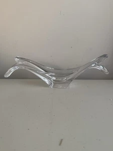 Mid-Century Modern Cofrac Art Verrier 14" French Crystal Sculpture Centerpiece - Picture 1 of 20