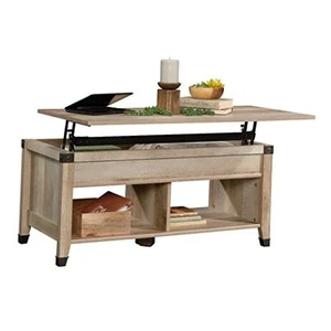 Carson Forge Rustic Lift Top Coffee Storage Coffee Table Lintel Oak Finish - Picture 1 of 6
