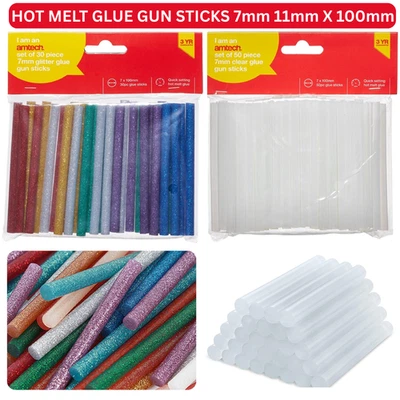 Amtech Hot Schmeltzend Kleber Pistole Stäbchen 7mm 11mm 100mm Lang für Handwerk - Bild 1 von 4