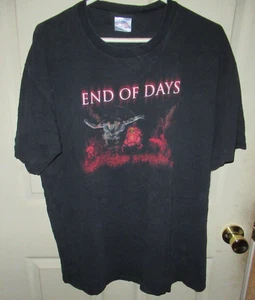 Vintage End of Days Horror Action Movie Promo Tee Shirt GUNS N ROSES KORN ZOMBIE - Picture 1 of 5