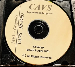 Rare Karaoke CAVS Top Hit Monthly MP3+Graphics JB-99RG 92 Songs March/April 2003 - Picture 1 of 1